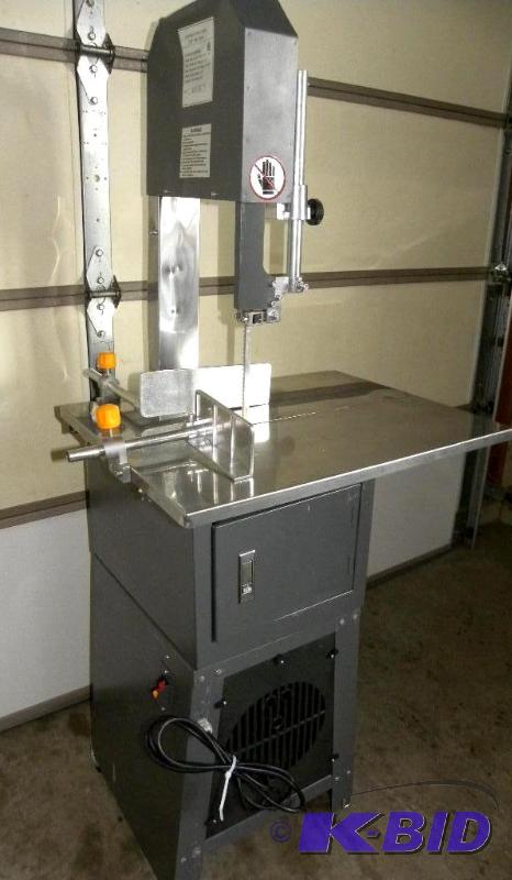lot 1 image: Meat Cutting Band Saw with built in Grinder, ...