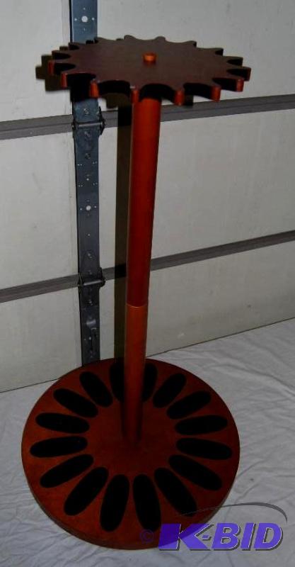 lot 12 image: 16 Gun Rotating Rifle Rack with Magnets, 22 d...