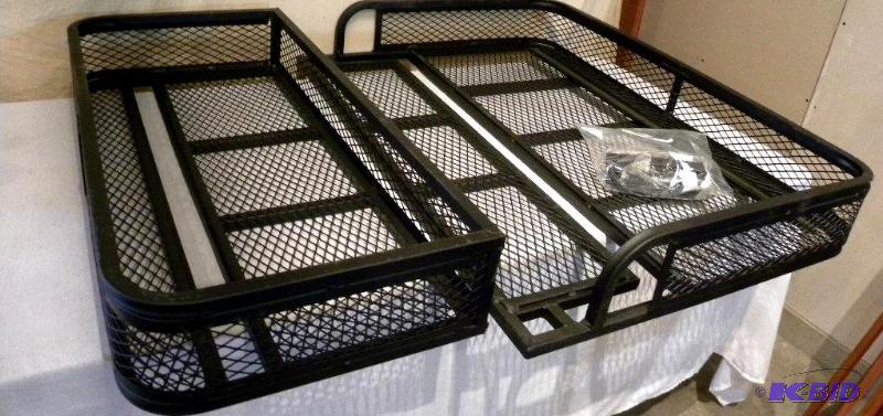 lot 14 image: ATV Front and Rear Basket Set, universal fit,...
