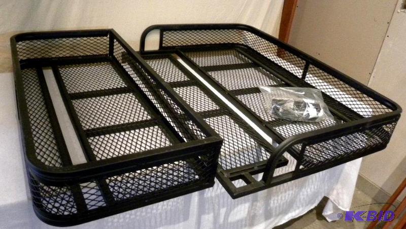 lot 37 image: ATV Front and Rear Basket Set, universal fit,...