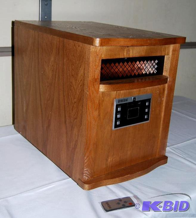 lot 47 image: 1500W Infrared Heater, all wood cabinet, 6 in...