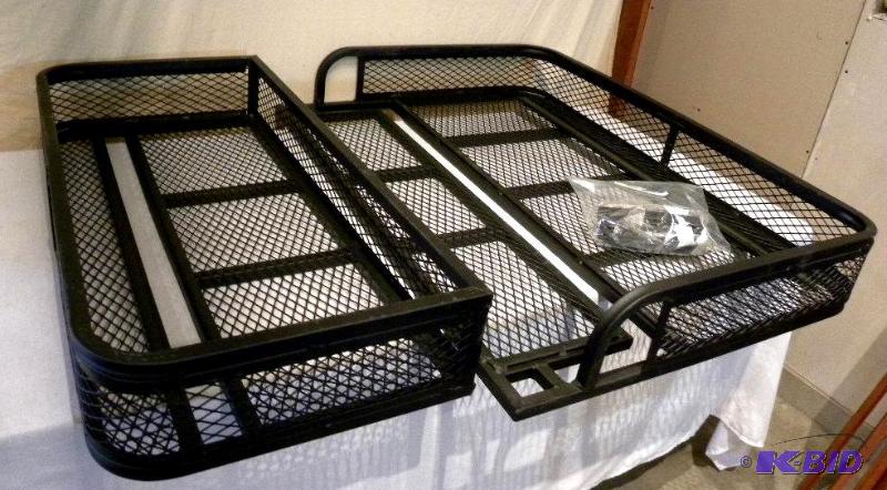lot 51 image: ATV Front and Rear Basket Set, universal fit,...