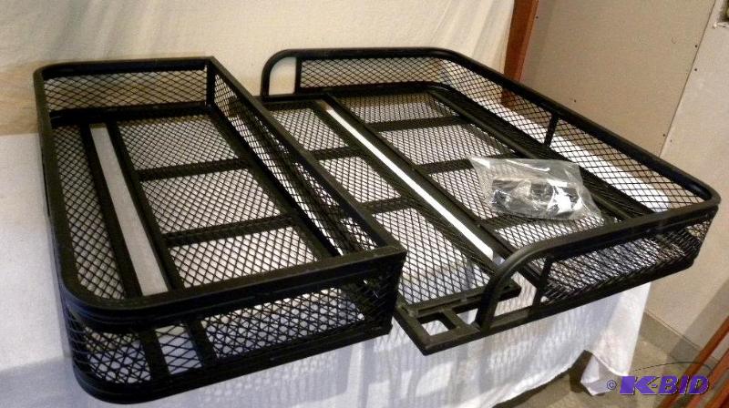 lot 52 image: ATV Front and Rear Basket Set, universal fit,...