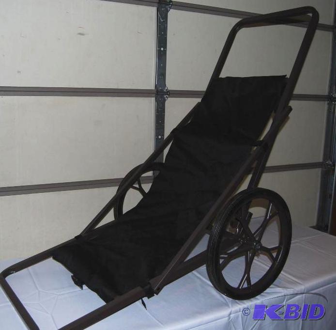 lot 54 image: 14 ton Heavy Duty Game Cart, solid rubber ti...