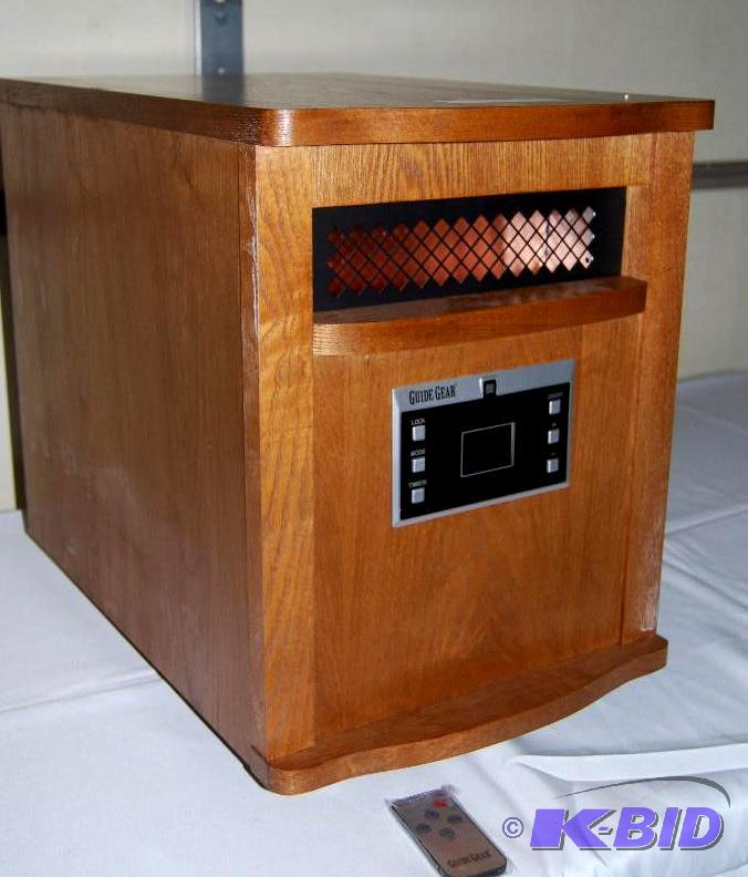 lot 57 image: 1500W Infrared Heater, all wood cabinet, 6 in...