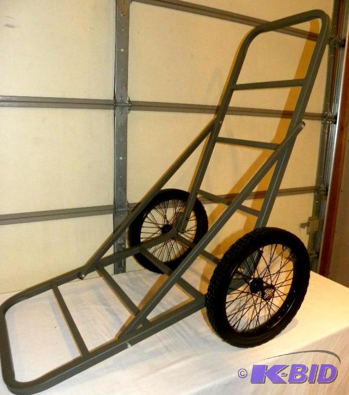 lot 64 image: Aluminum Deer Cart, 16" solid rubber spo...