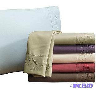 New Leaf Embroidered Twin&nbspSheet Set - MS...