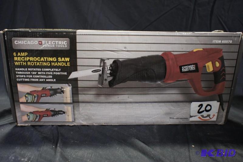 lot 20 image: Chicago Electric Reciprocating Saw - (used) -...