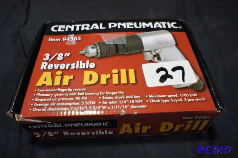 lot 27 image: Central Pneumatic 38" Reversible Air Dr...