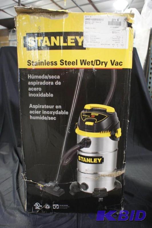 lot 31 image: New Stanley Stainless Steel Wet  Dry Vac -&n...