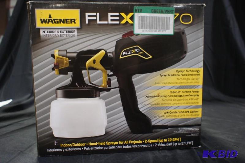 lot 40 image: Wagner Flexio 570 Paint Sprayer - (used) - Te...