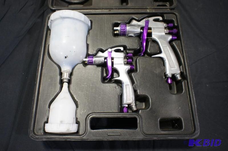 lot 9 image: Automotive Spray Gun Kit - USED- Missing Part...