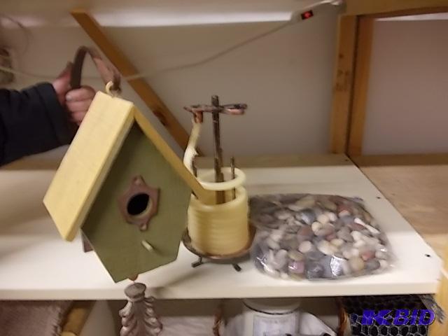 Unique Candle Holder, Bird House With Bracket...