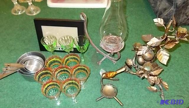Vintage Glassware, Candle Holders, Misc...