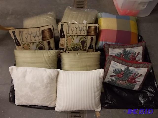 11-Assorted Decorative Throw Pillows...