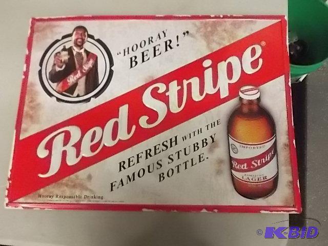 Red Stripe Jamaican Beer Tin Sign 16x22...