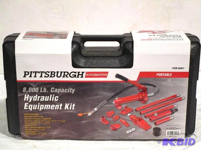 lot 10 image: 4 ton Heavy Duty Portable Hydraulic Equipment Kit