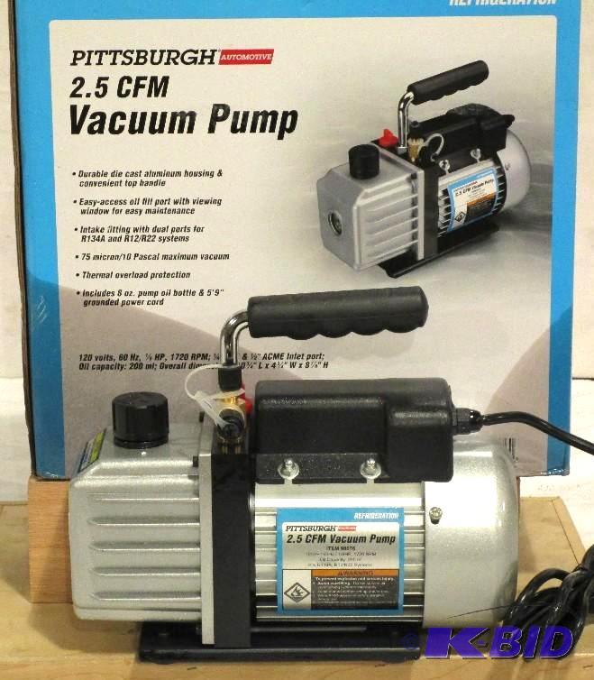 lot 15 image: 2.5 CFM Vacuum Pump
