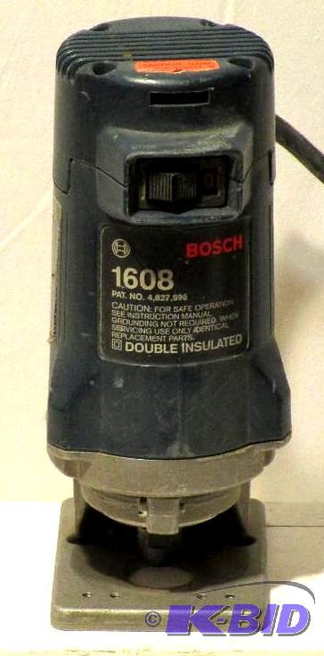 Bosch 1608 Trim Router With Base Vehicle Tool Auction 3 K BID