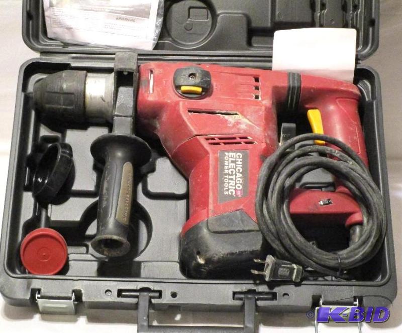 lot 55 image: 1-18 in. 10 Amp Heavy Duty SDS Variable Speed Rotary Hammer