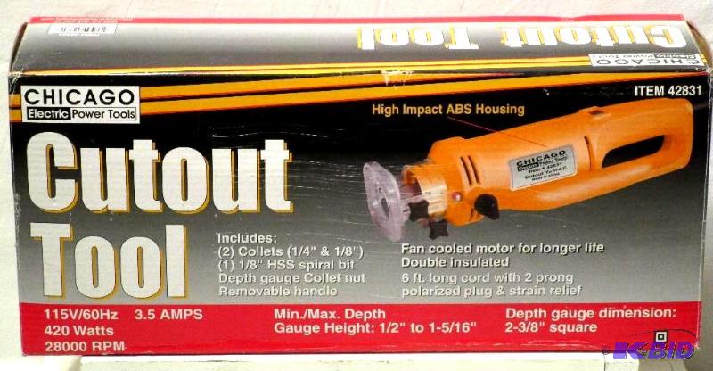 lot 66 image: 3.5 Amp Heavy Duty Electric Cutout Tool