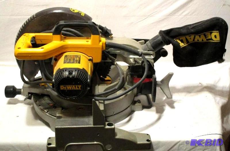 lot 75 image: DeWalt DW703 10 Mitre Saw waluminum blade