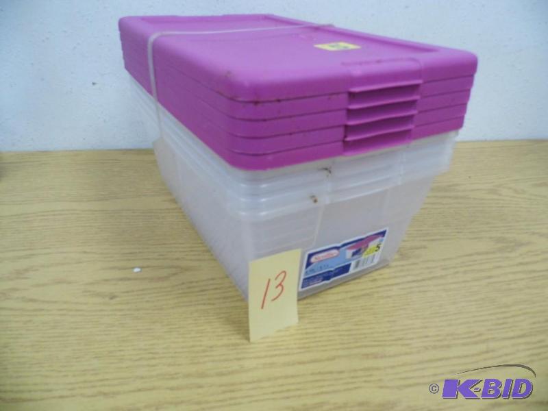 5 Sterilite 6 Quart Containers