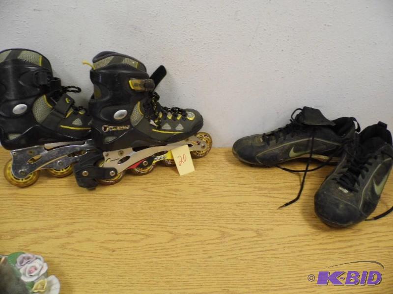 Roller Blades & Nike Cleats