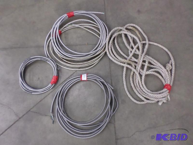 lot 101 image: Lot Of Misc Flexible Conduit & Roping...
