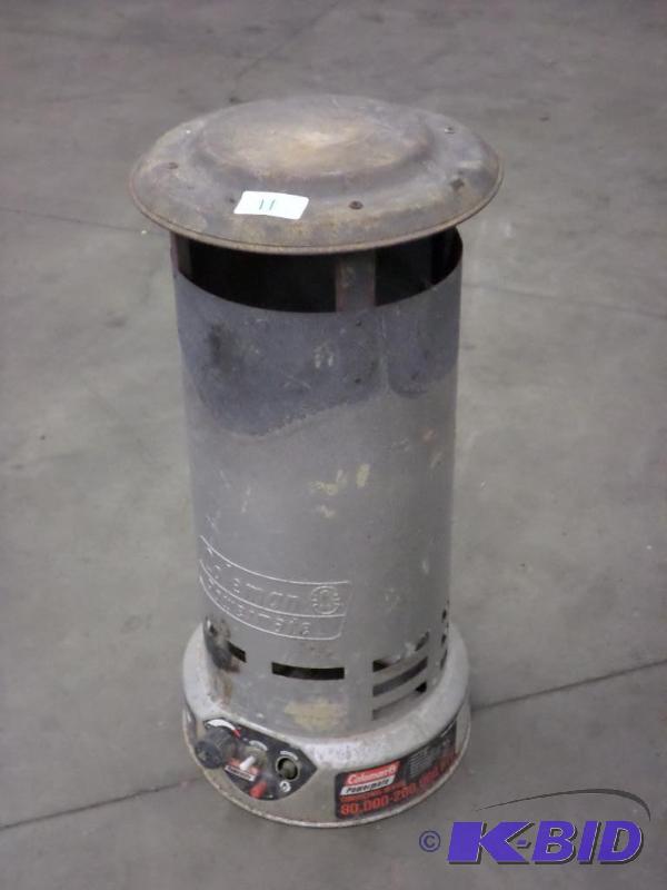 lot 11 image: Coleman 80,000-200,000 BTU LP Heater, No Cord...
