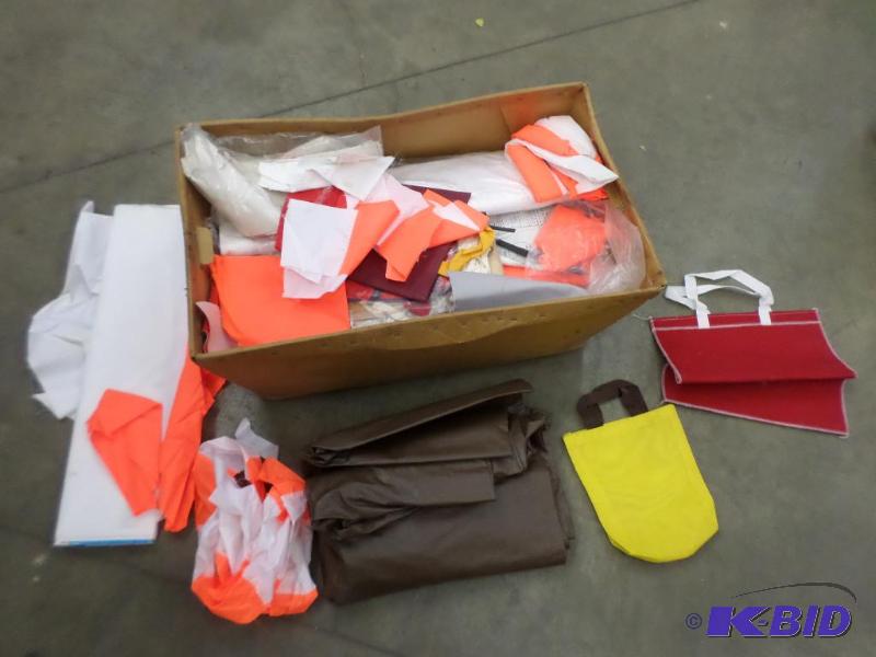 lot 47 image: Box Of Misc Fabric & Hand Bags...