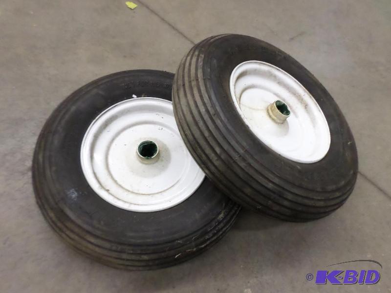 lot 65 image: (2) 4.808 Dolly Wheels & Tires...