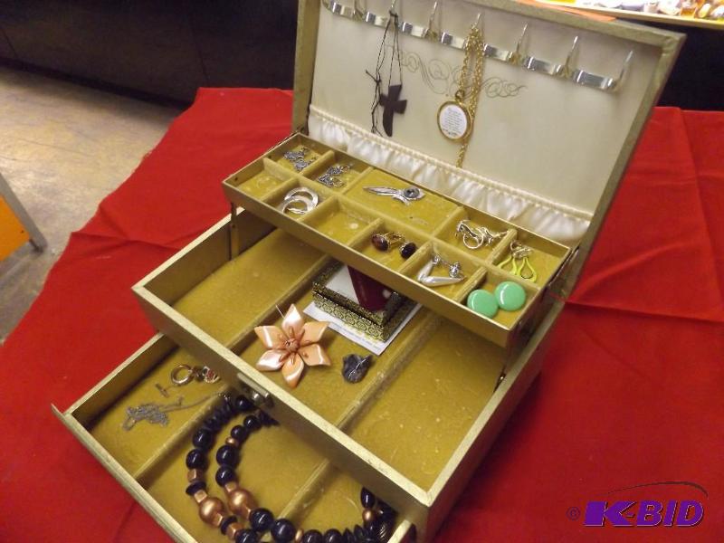 Jewelry Box and Misc. Costume Jewelry