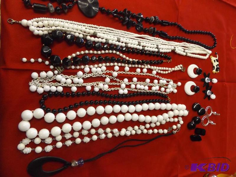 Black and White Costume Jewelry
