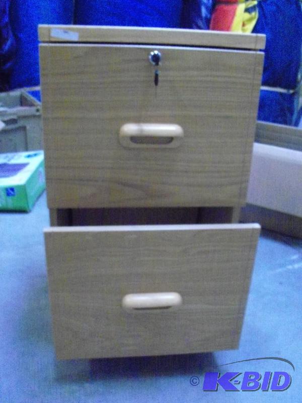 Two Drawer Wooden File Cabinet
