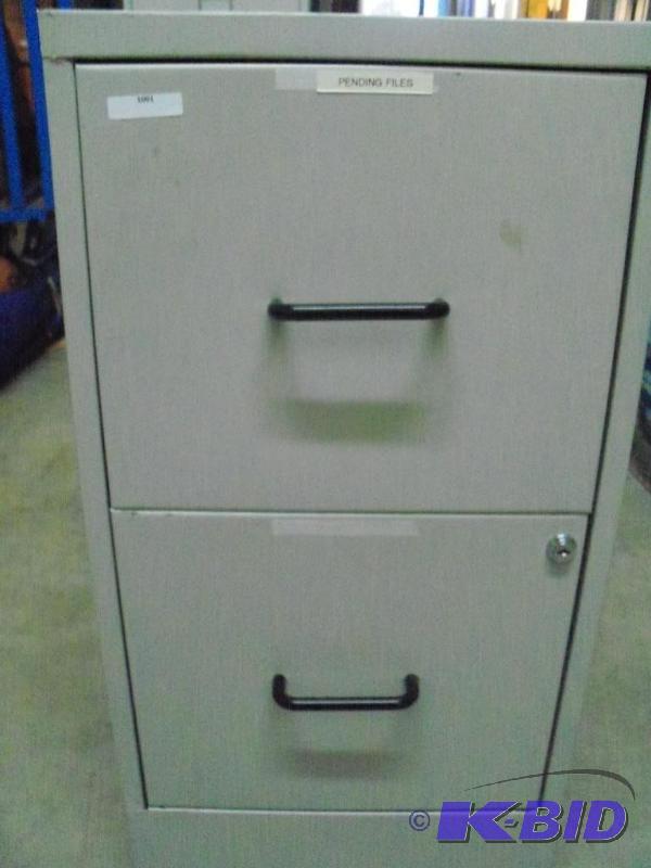 Two Drawer Metal File Cabneit