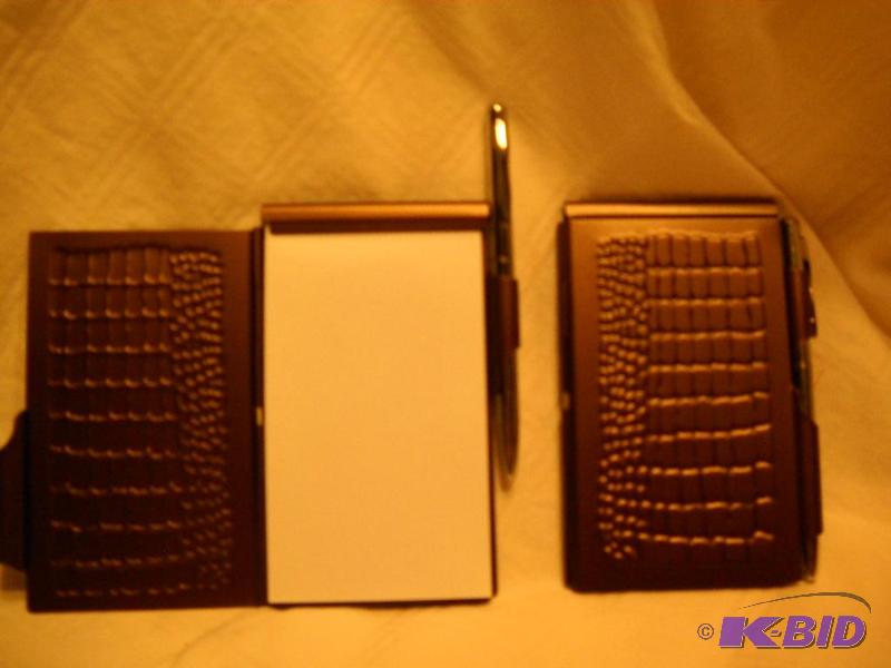New &quotFlip Notes&quot (2) Brown Embossed...