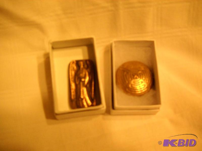 (2) New Pewter Pocket Prayer Icons, Angel Of ...