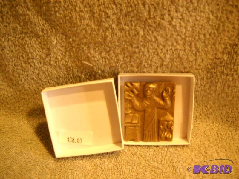 New Pewter St. Scholastica Icon 1 34&quot x...