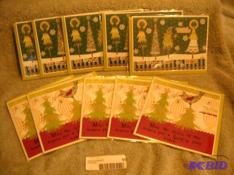 Qty of 10 &quotCurly Girl&quot Christmas Ca...