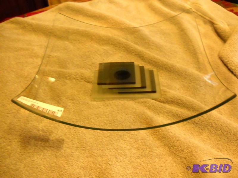 13&quot Concave Square Glass Bowl in Modern ...