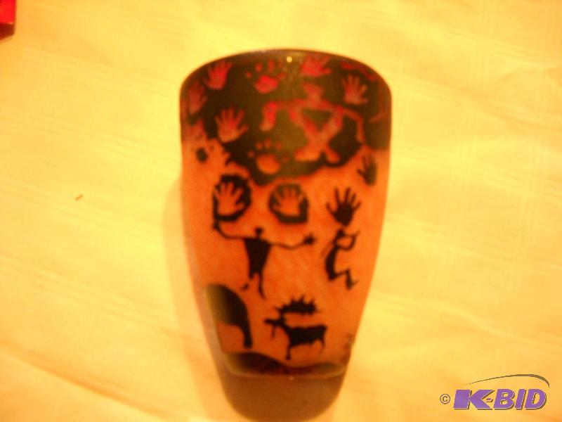New Native Style Glass Volative Candle Holder...