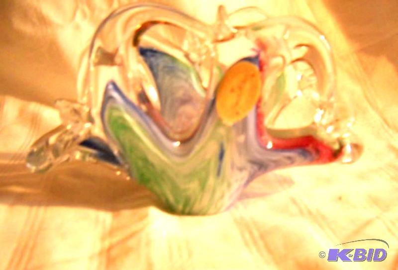 Art Glass Paperweight - Murano Style Sticker ...