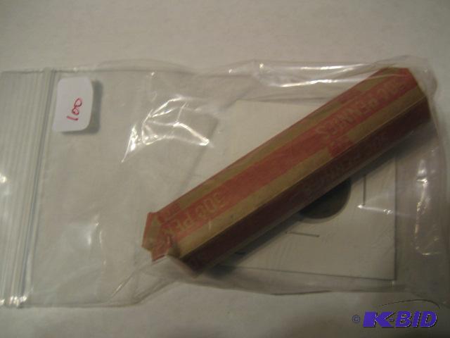 lot 100 image: ROLL OF WHEAT PENNYS DATES VARY 1909-1958 MAY...