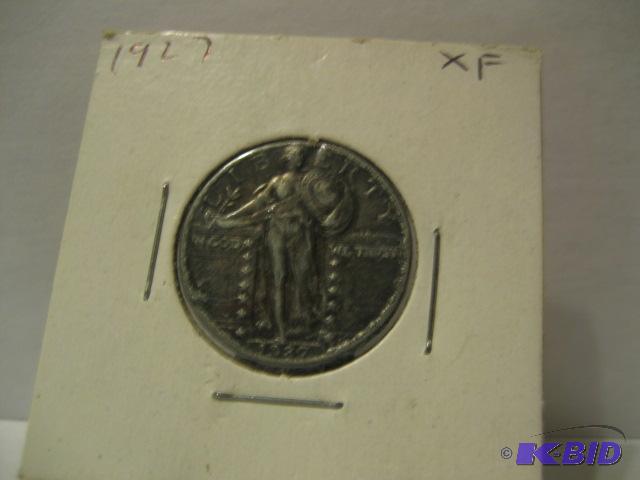 lot 13 image: 1927 STANDING LIBERTY QUARTER DOLLAR EXTREMEL...