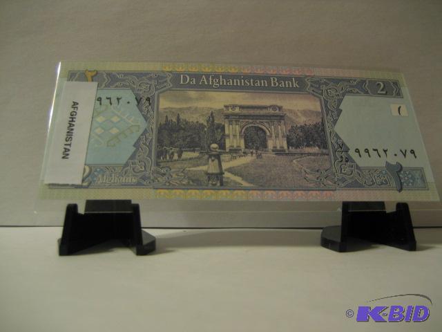 lot 134 image: AFGHANISTAN FOREIGN NOTE...