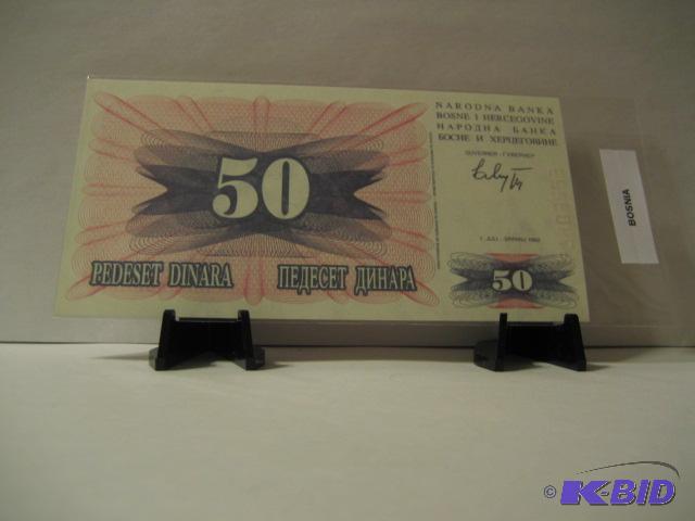 lot 136 image: BOSNIA FOREIGN NOTE...