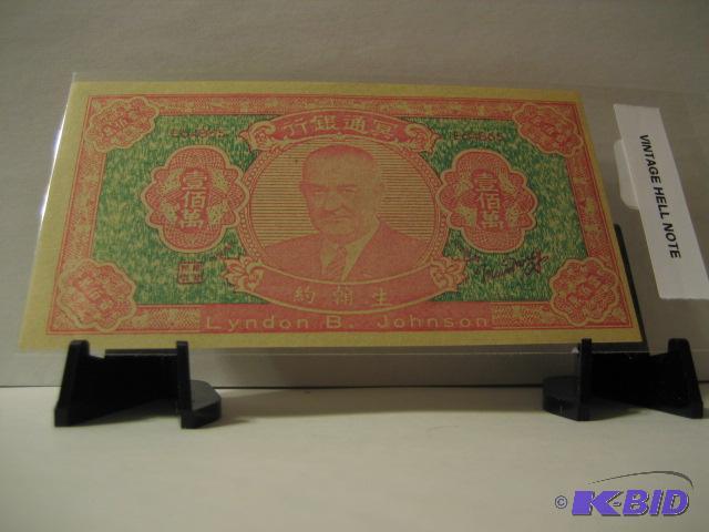 lot 138 image: VINTAGE HELL NOTE...