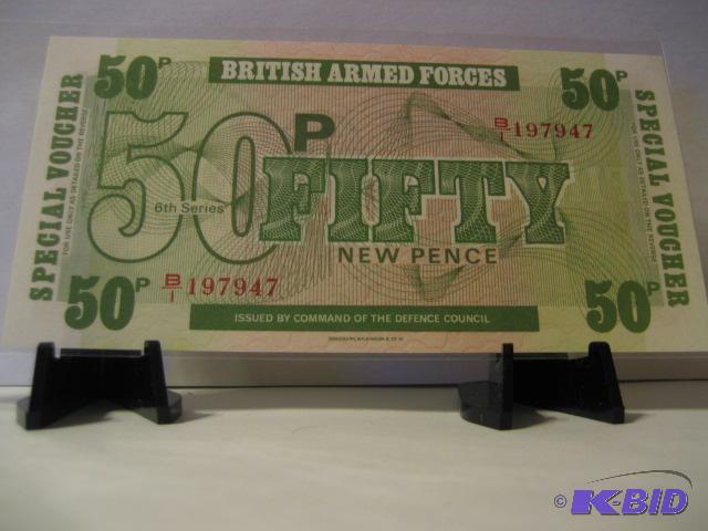 lot 150 image: BRITISH MILITARY PAYMENT COUPON...