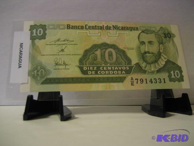 lot 152 image: NICARAGUA FOREIGN NOTE...
